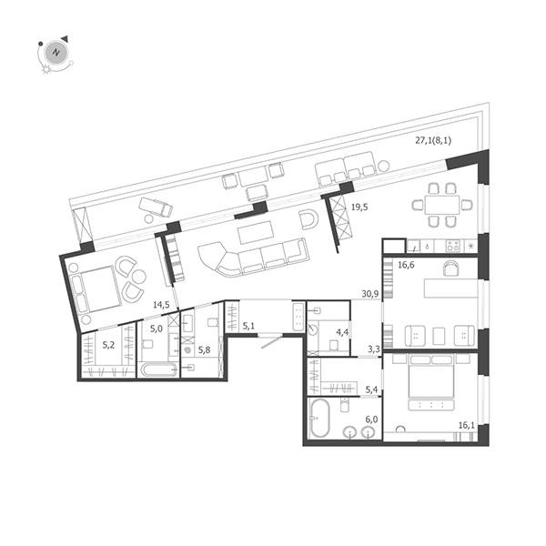 ЖК «ЛДМ», Санкт-Петербург | Премиальные дома «ЛДМ», Aurix Development | ул. Профессора Попова, 47